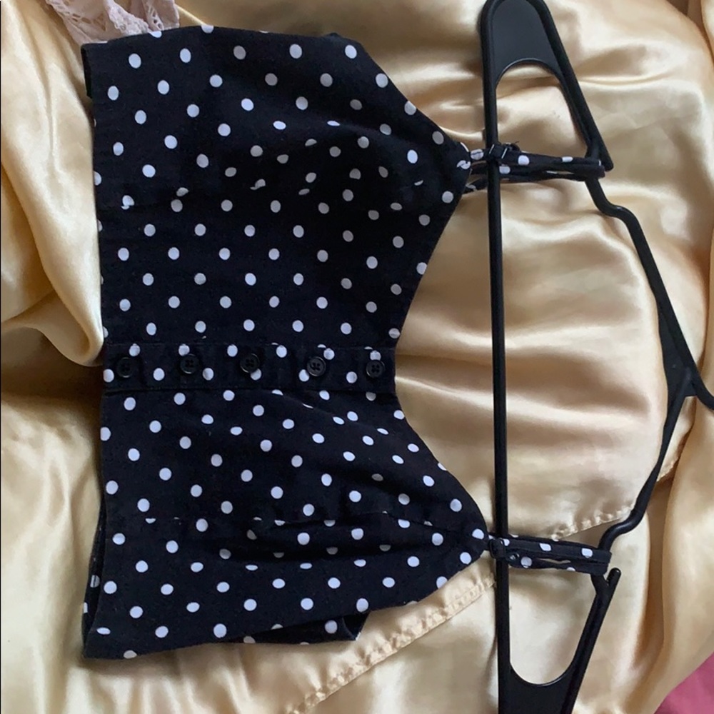 Polka dot crop top